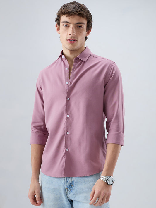 Luxe Dusty Mauve Oxford Shirt