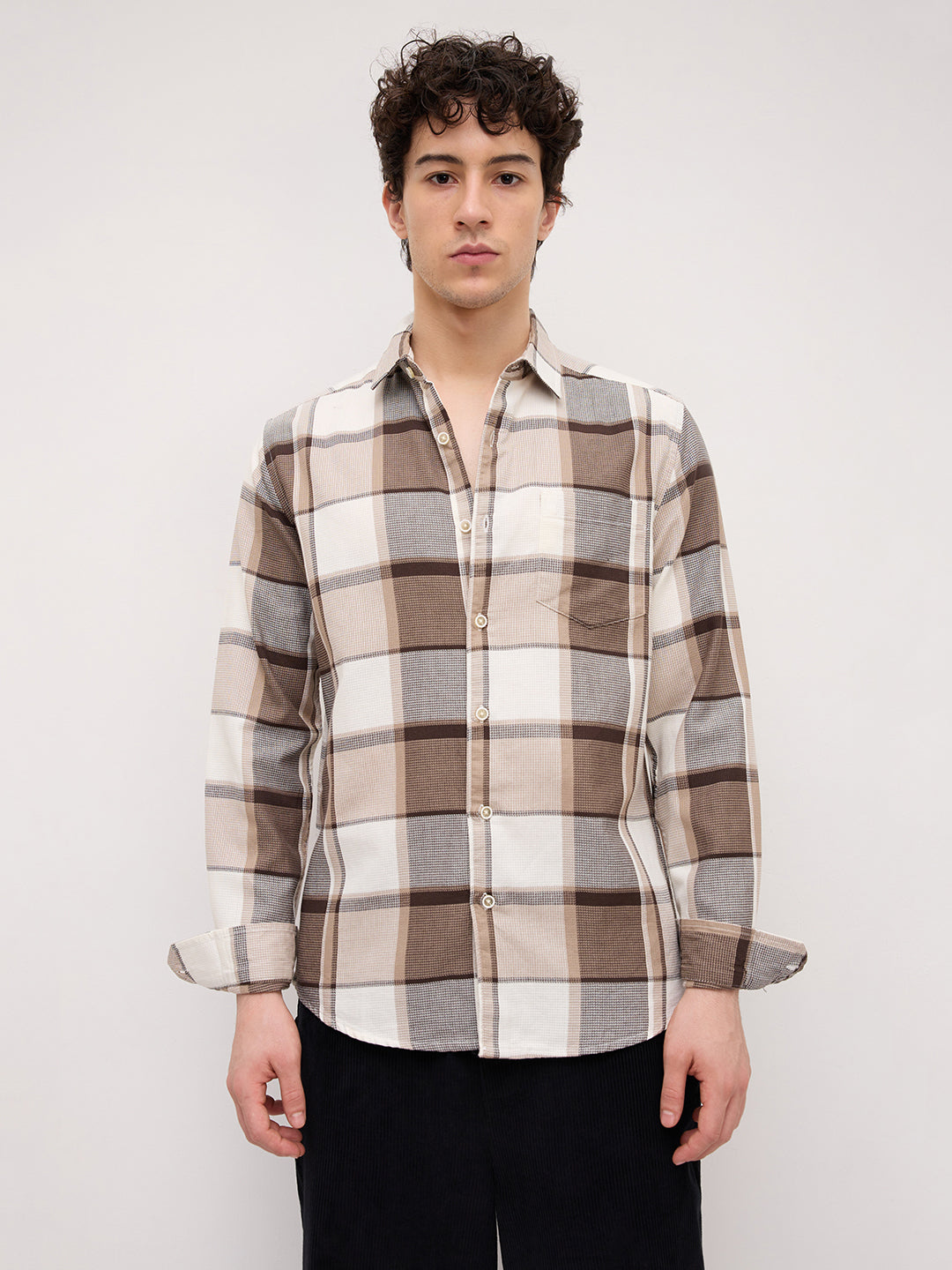 Brunette & Ivory Broad Checked Shirt