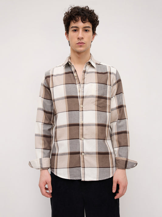 Brunette & Ivory Broad Checked Shirt