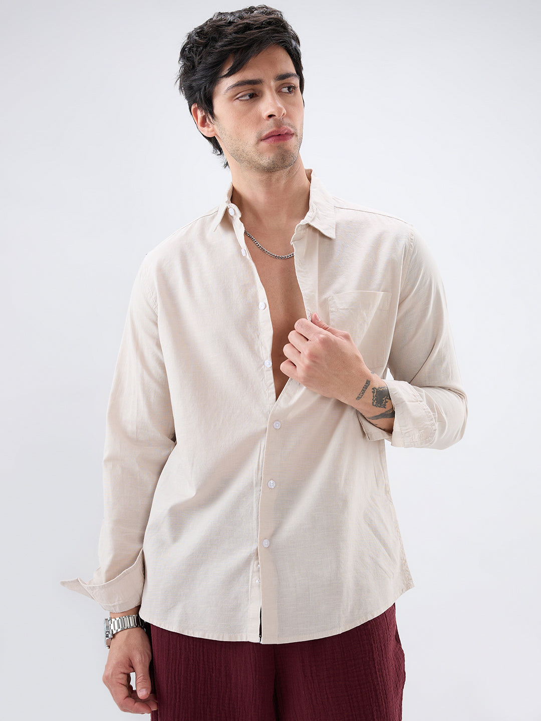 Classic Beige Everyday Shirt