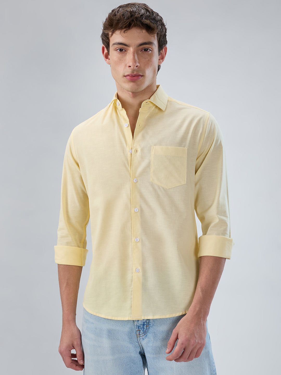 Sunshine Pop Yellow Casual Shirt