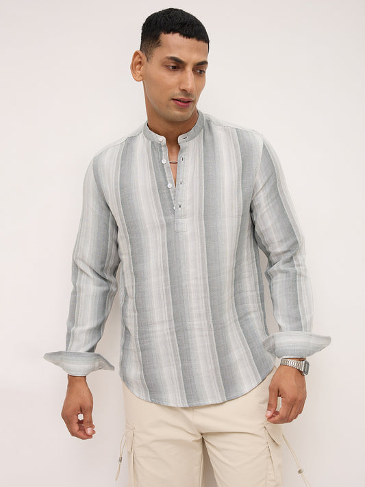 Green Multi-tone Terrain Kurta