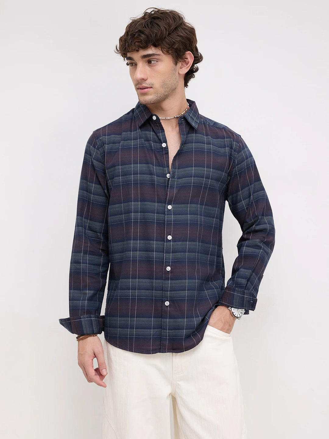 Twilight Multitone Checks Shirt