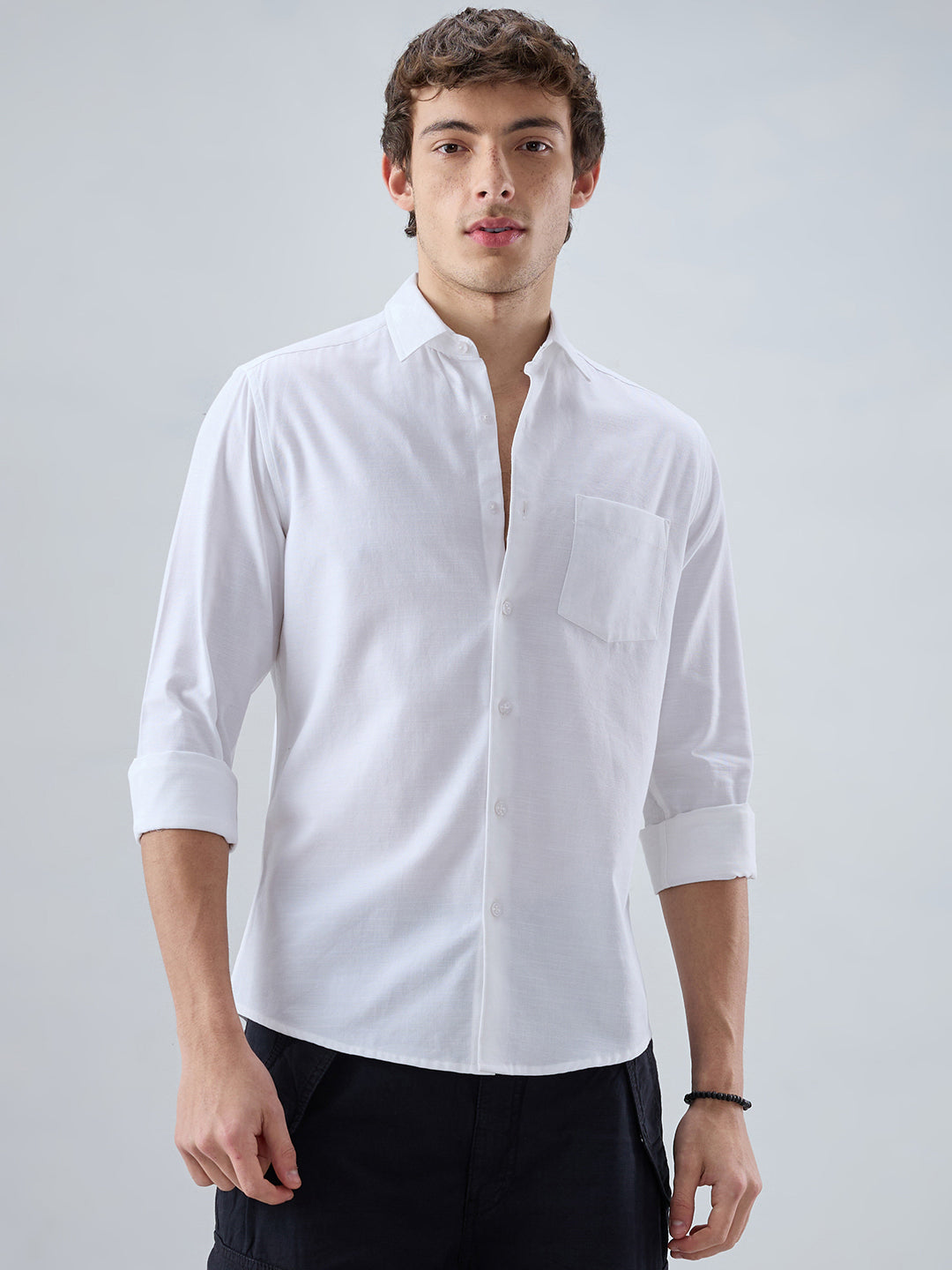 Snow White Fineweave Everyday Shirt