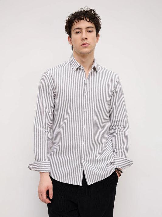 Monochrome Candy Striped Everyday Shirt
