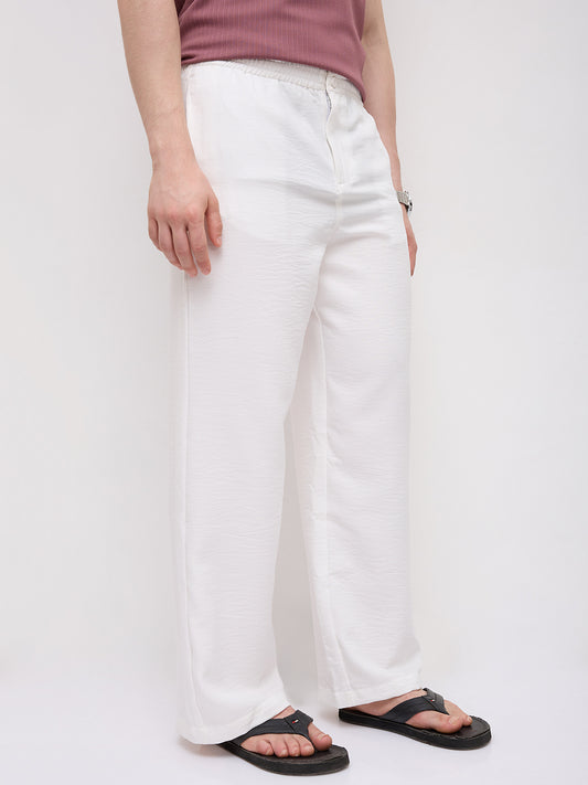 Timeless Snow White Wide Leg Trousers