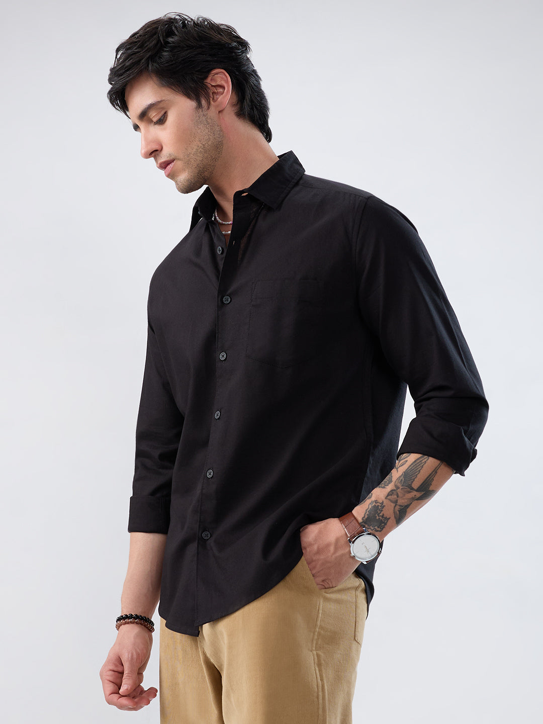 Jet Black Oxford Luxe Shirt