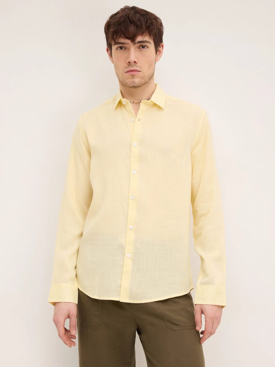 Iconic Butter Yellow Evening Shirt