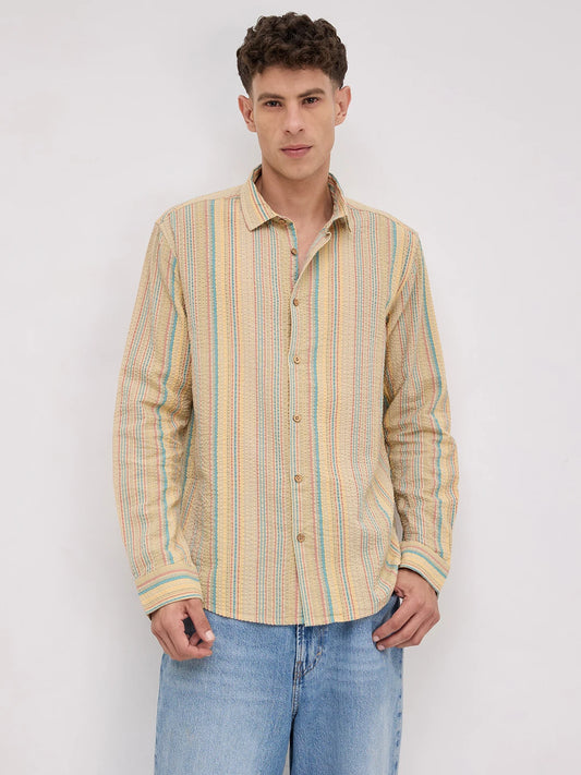 Pastel Trails Seersucker Shirt