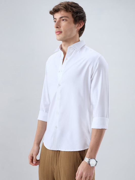 Luxe Snow White Oxford Shirt