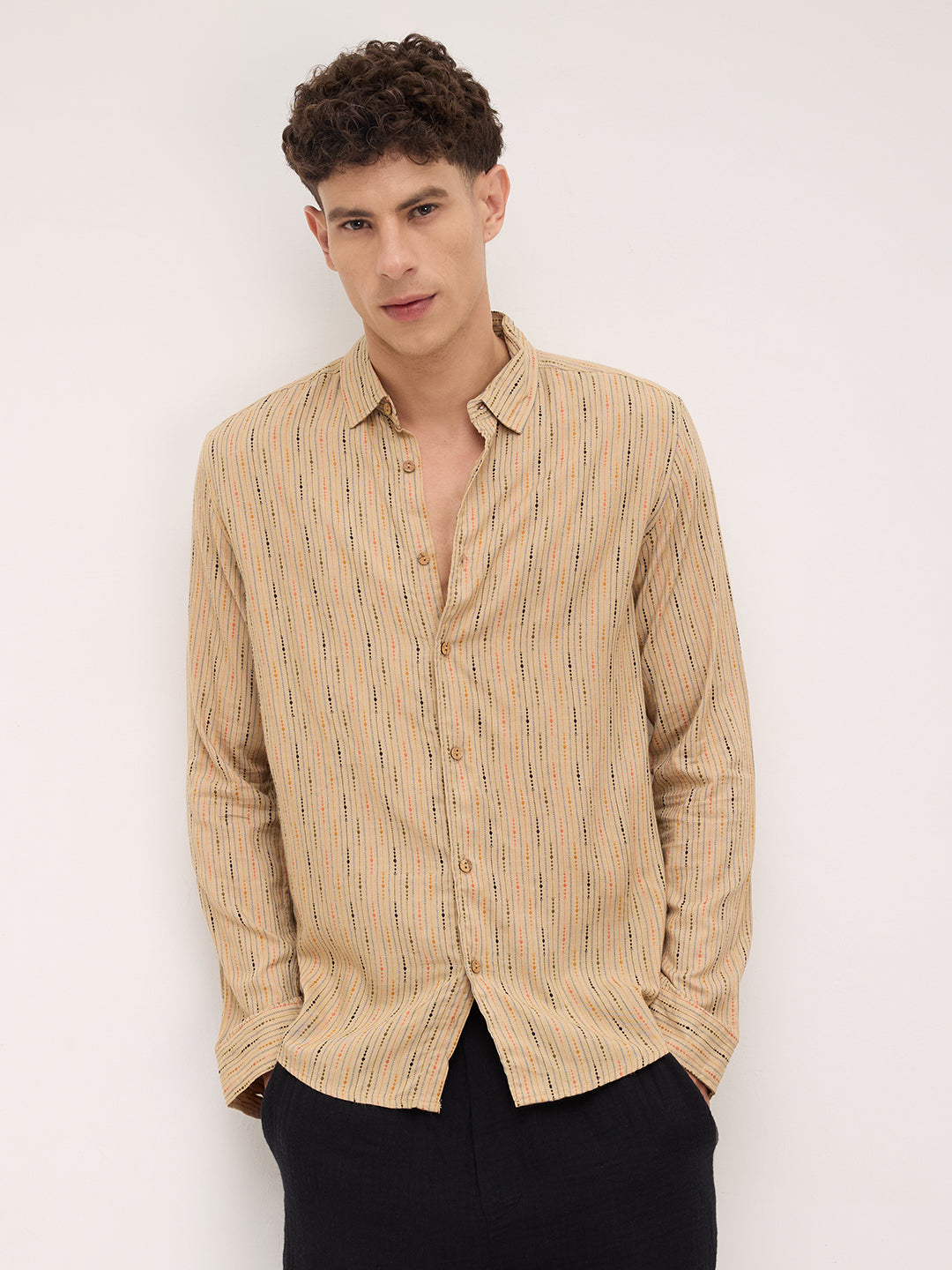 Sunkissed Beadtrail Pecan Pie Beige Shirt