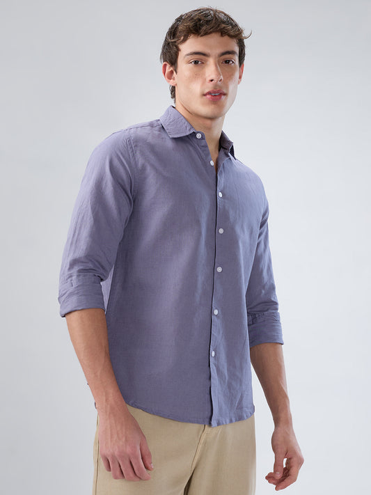 Dusty Lavender Linen Luxe Shirt