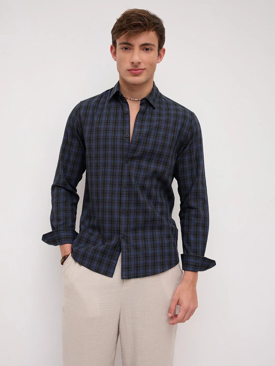 Twilight Navy Multi Checks Everyday Shirt