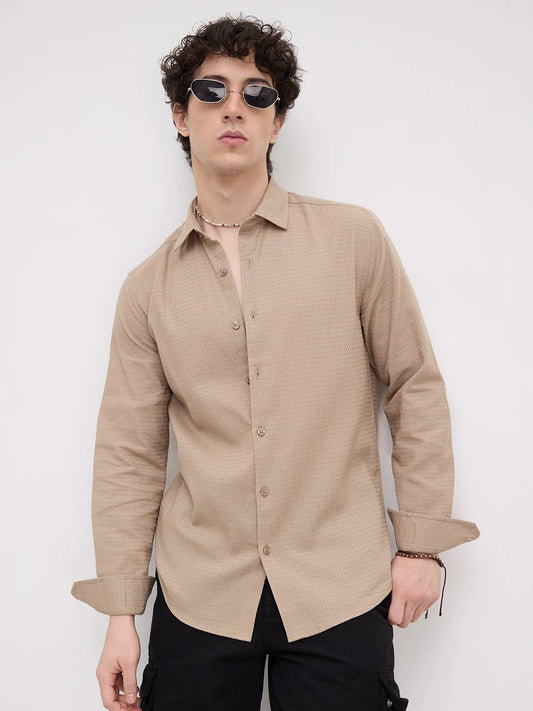 Sandscape Micro Waffle Textured Shirt