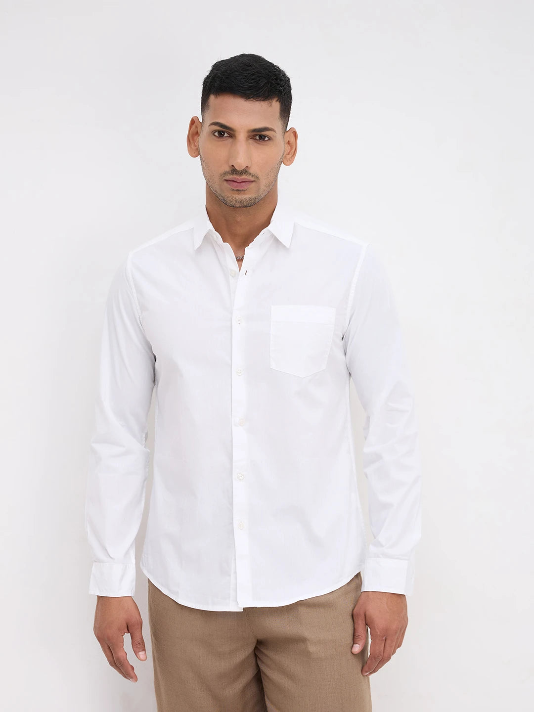 Minimal White Essentials Shirt