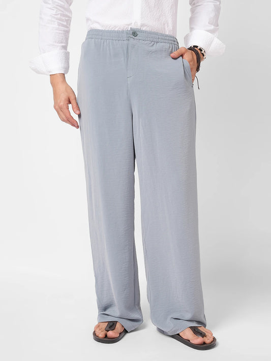 Squelchy Greyish Blue Wide Leg Trousers