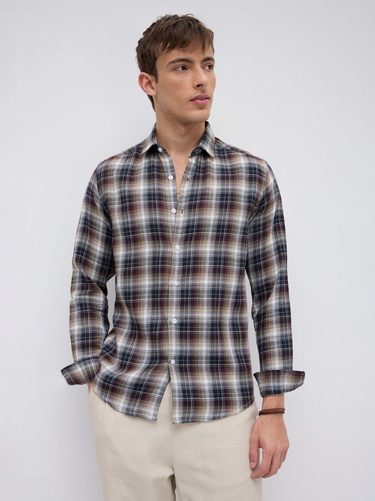 Multicolor Tartan Pop Shirt