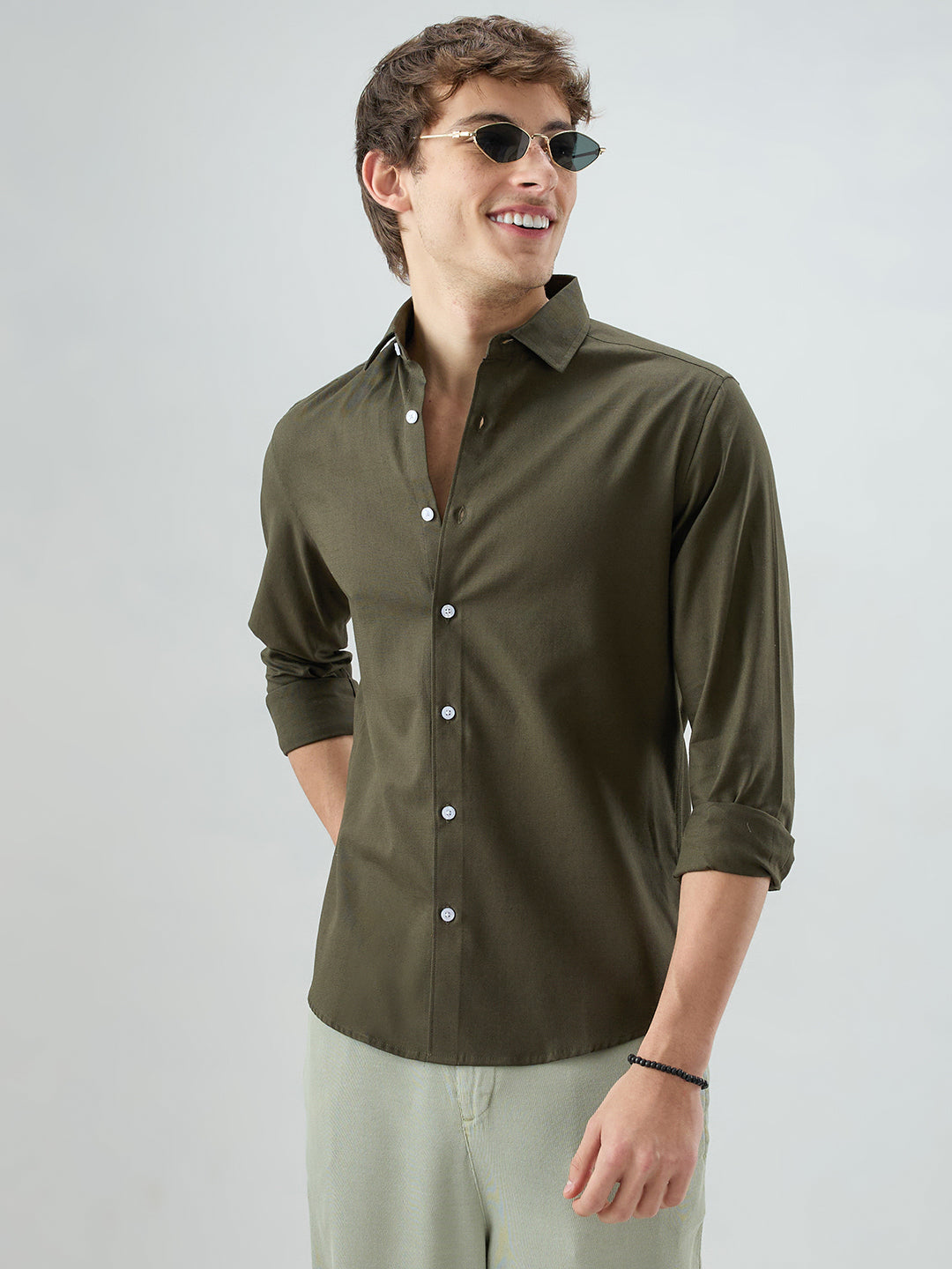 Solid Olive Everyday Shirt