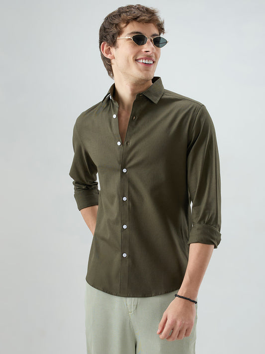Solid Olive Everyday Shirt