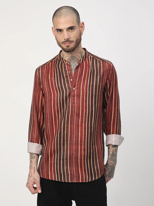 Spiffy Multicolor Vertical Stripe Kurta