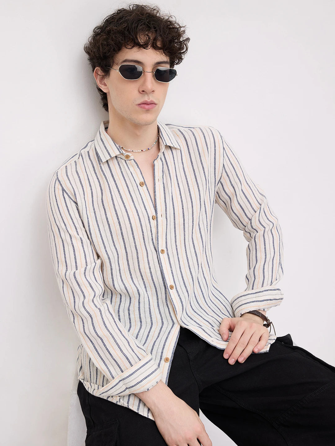 Artisan Ivory Multi Striped Shirt