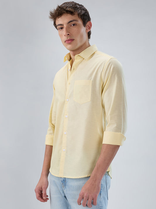 Sunshine Pop Yellow Casual Shirt