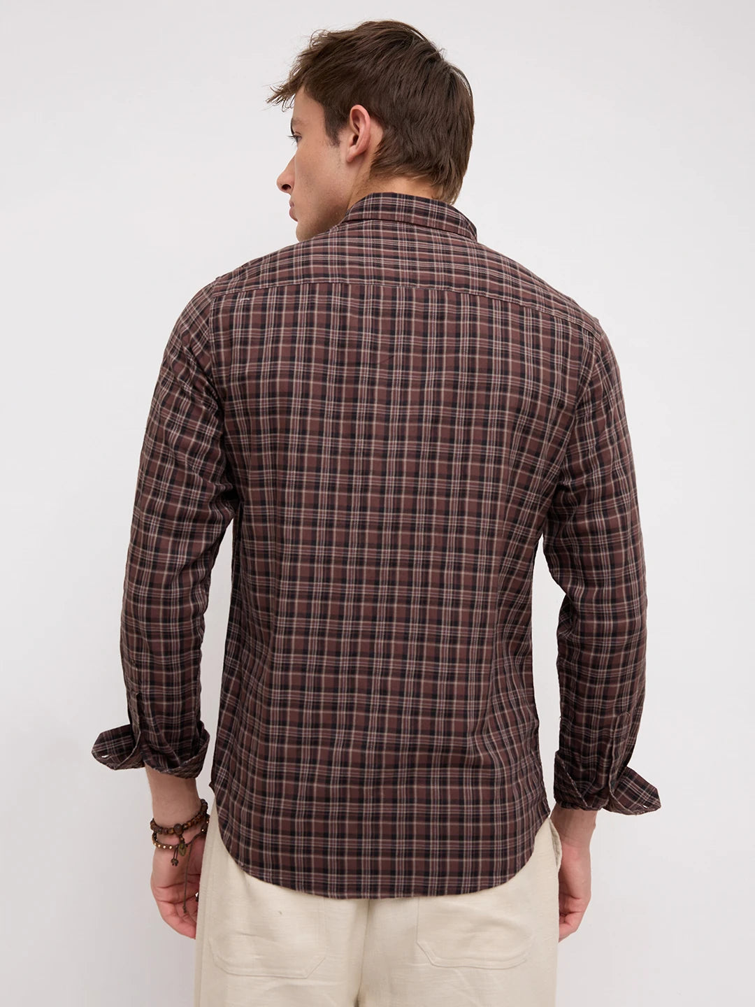 Woodland Brown Plaid Checks Everyday Shirt