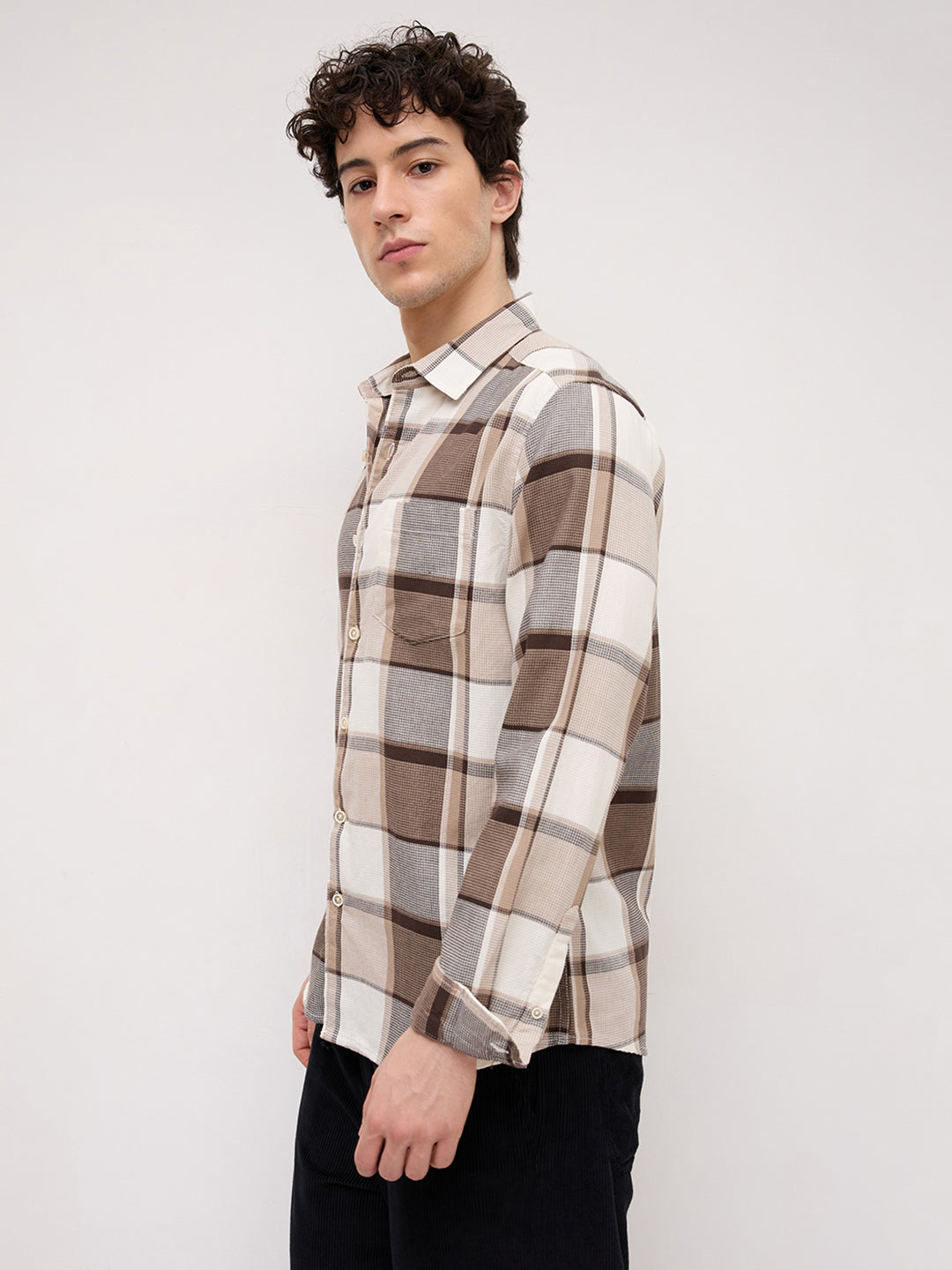 Brunette & Ivory Broad Checked Shirt