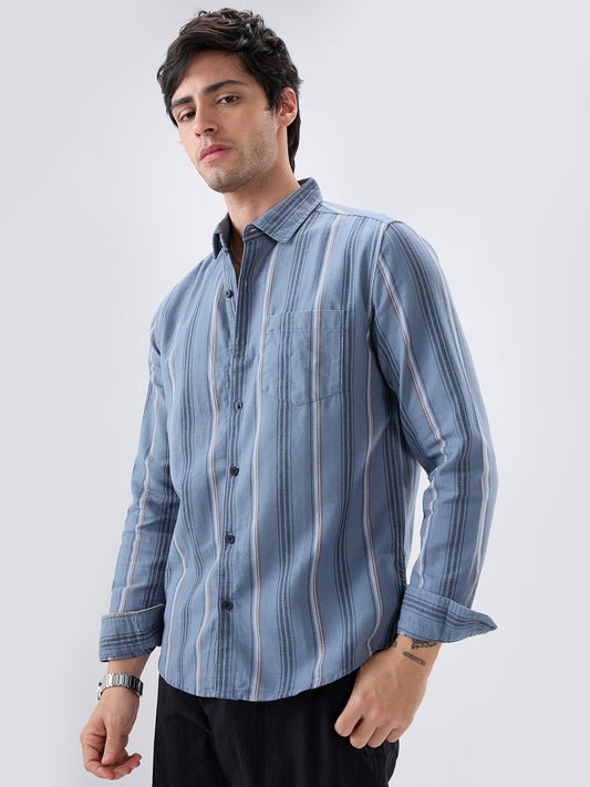 Power Grey Harmony Striped Shirt