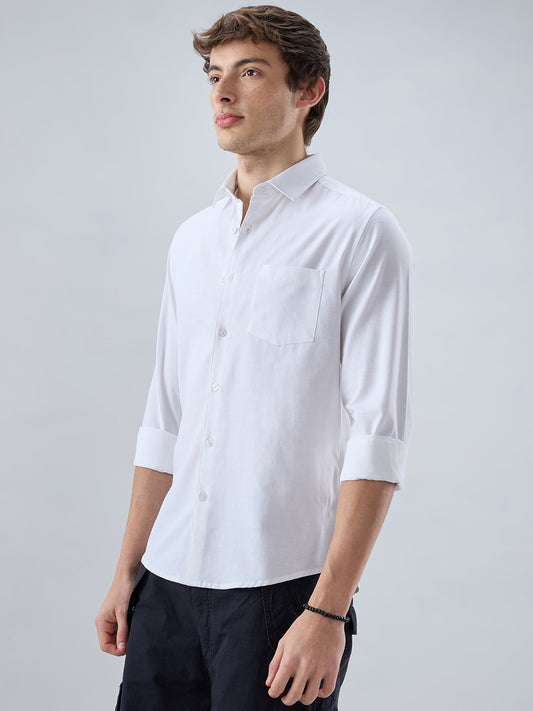 Snow White Fineweave Everyday Shirt