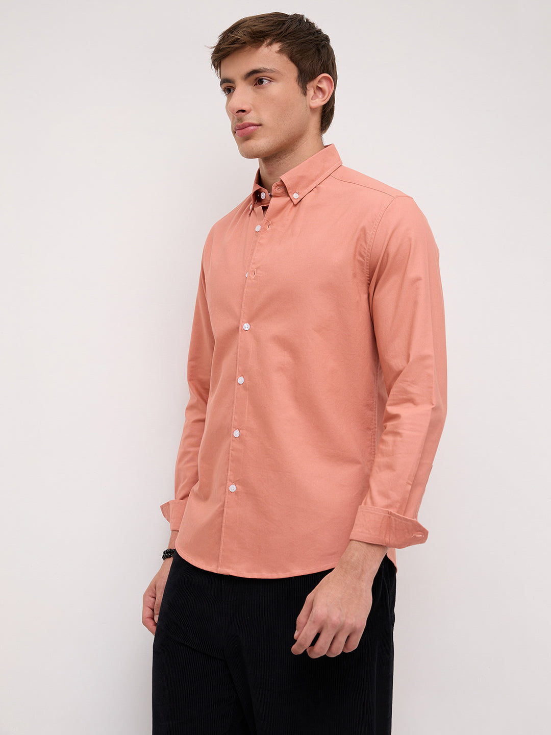 Georgia Peach Button-Down Collar Business Shirt
