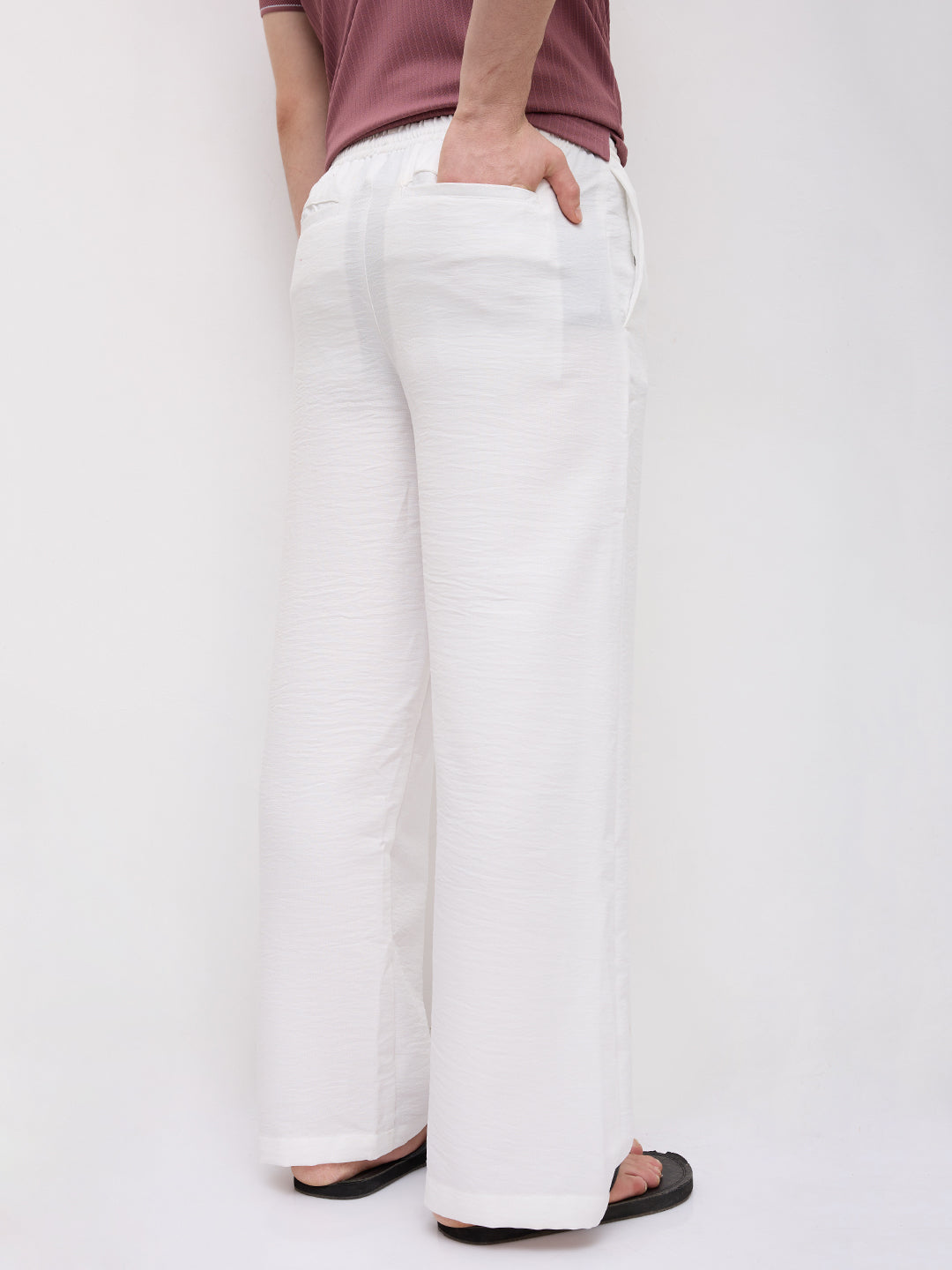 Timeless Snow White Wide Leg Trousers