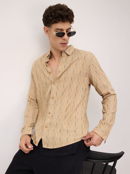 Sunkissed Beadtrail Pecan Pie Beige Shirt