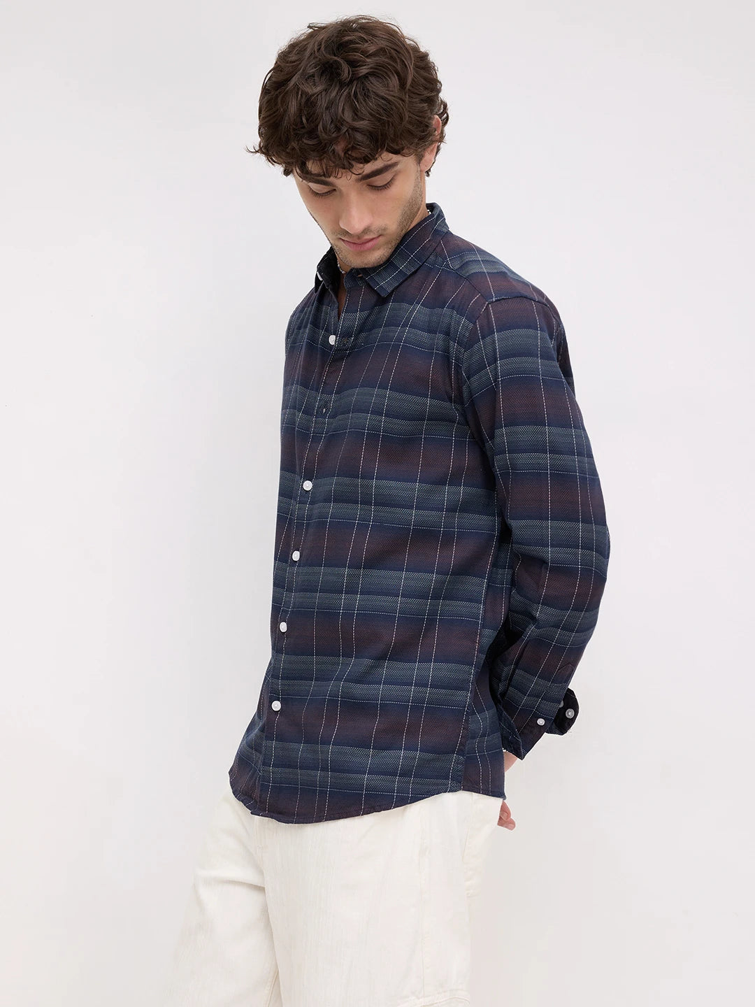 Twilight Multitone Checks Shirt