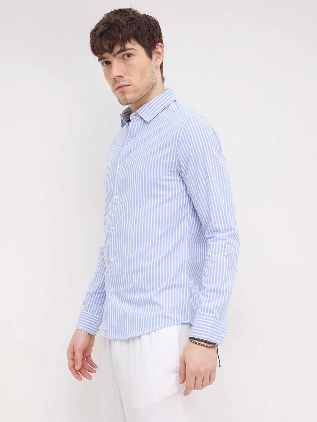 Timeless Blue Candy Striped Shirt