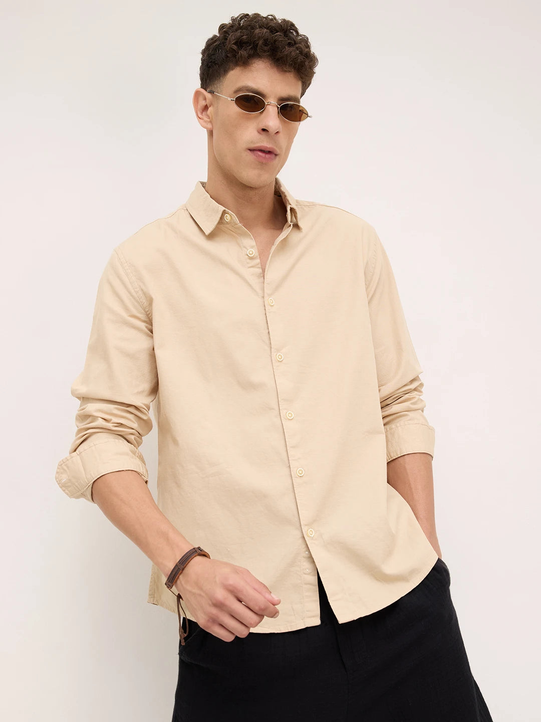 Classic Sand Beige Everyday Shirt