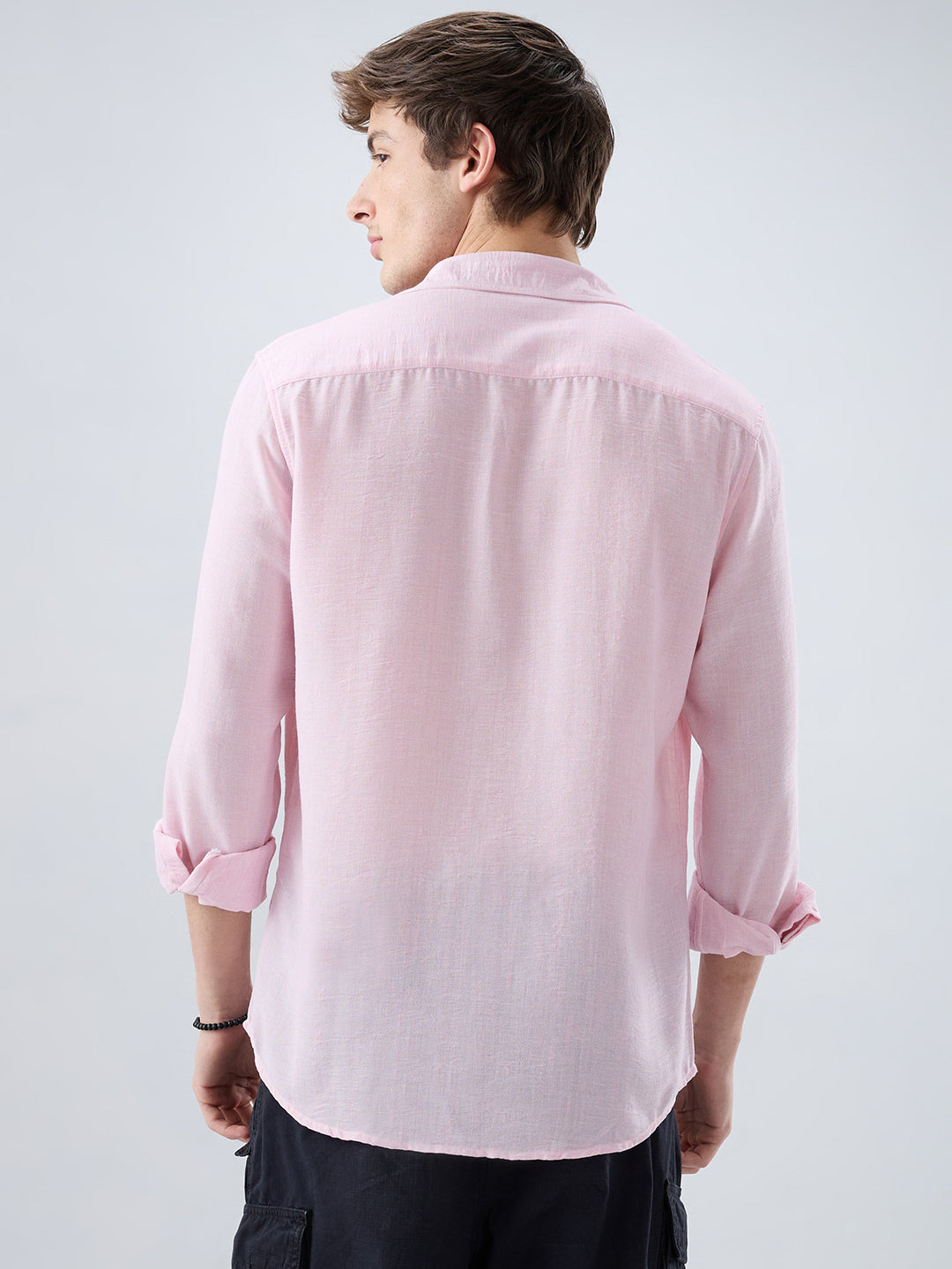 Baby Pink Solid Shirt