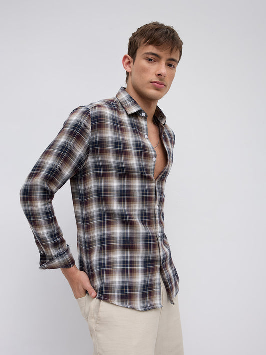 Multicolor Tartan Pop Shirt