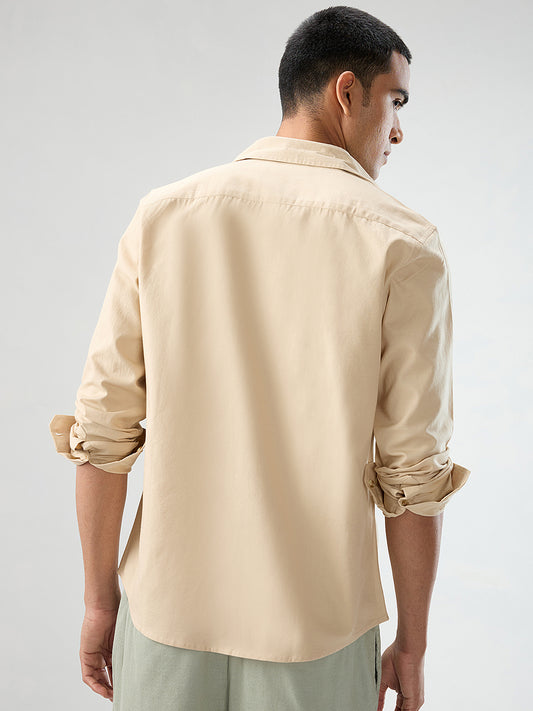 Beige Fineweave Everyday Shirt