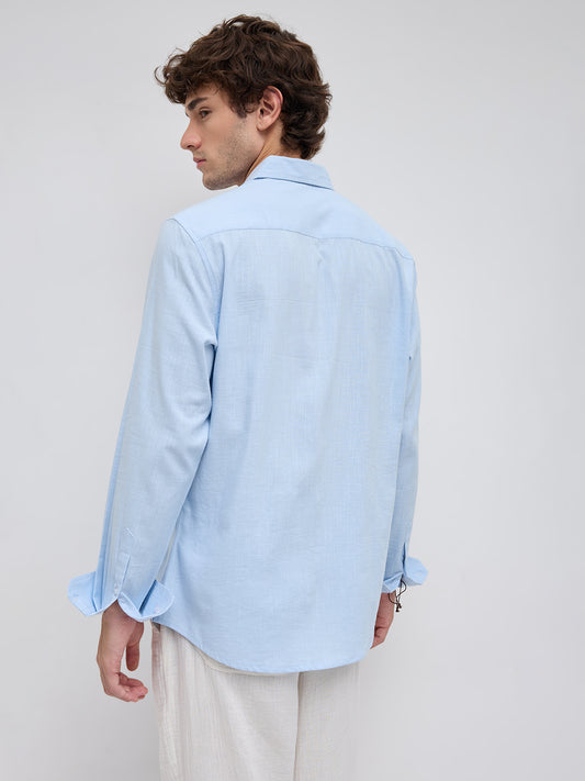 Ice Mist Fine Weave Textured Shirt