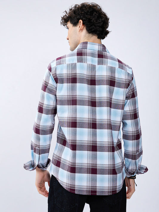 Premium Cotton Arcticwine Retrogrid Everyday Shirt