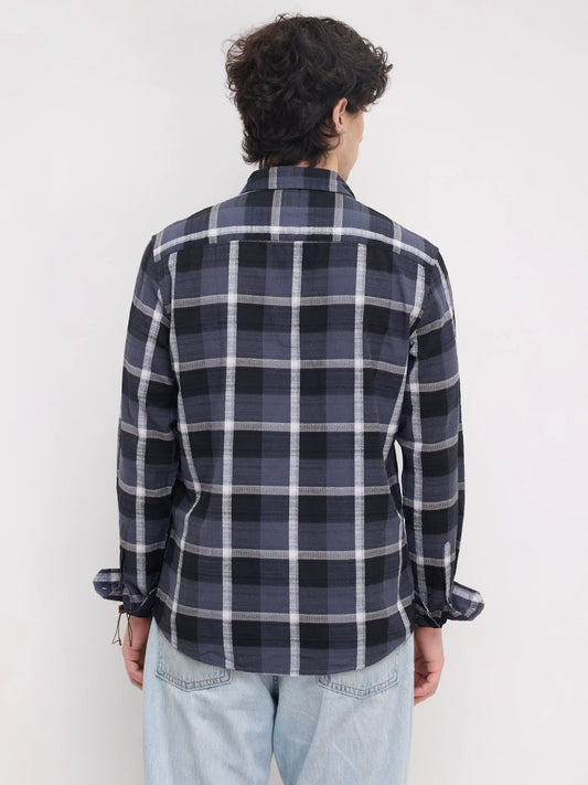 Diamond Weave Elegant Black & Grey Checks Shirt