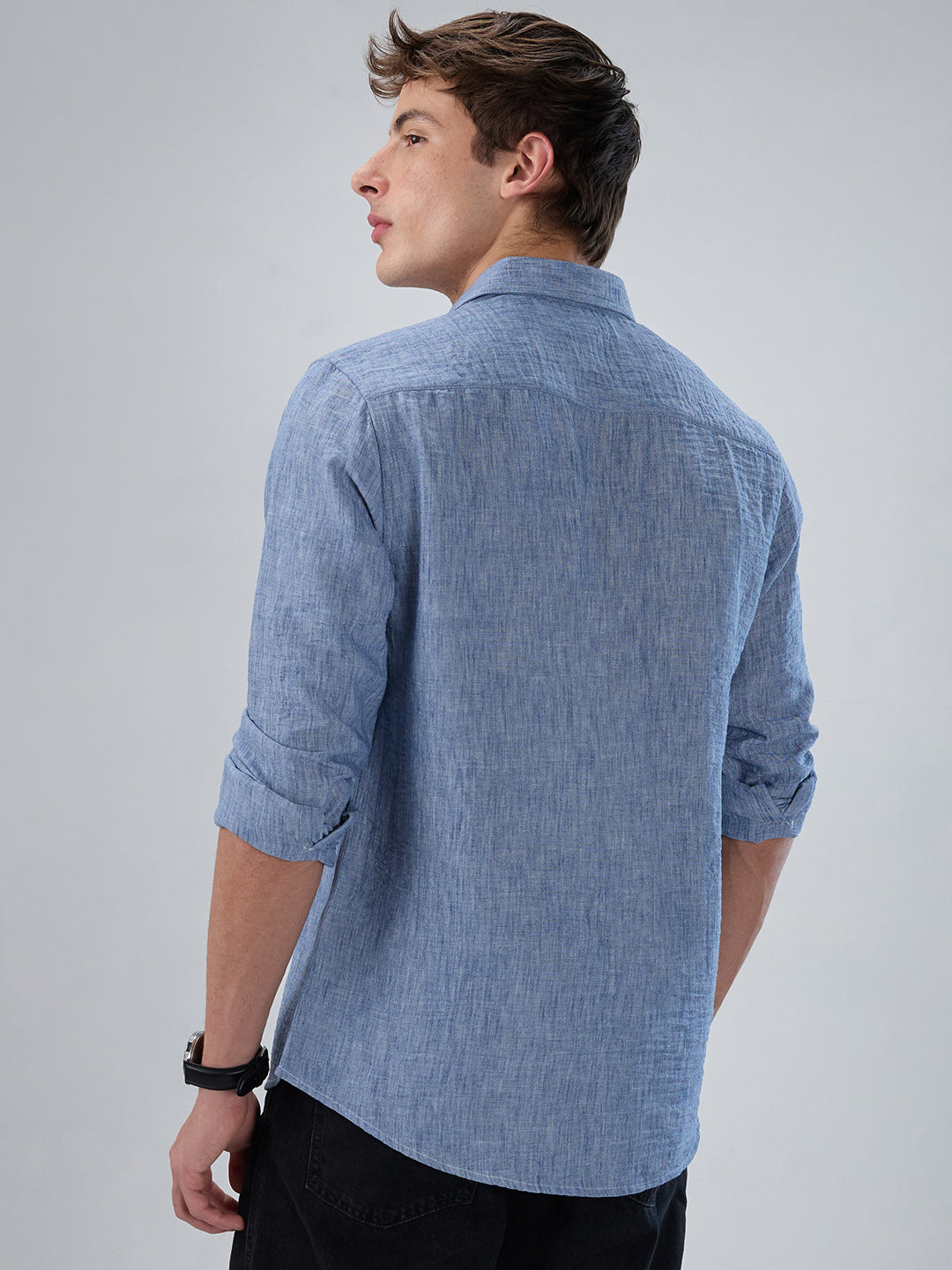 Carolina Blue Textured Shirt