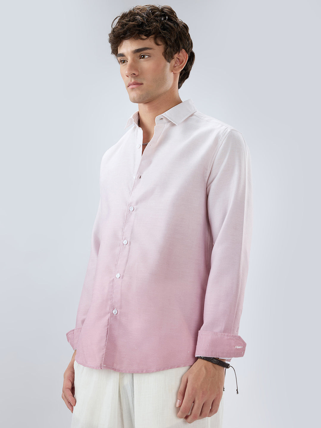 Elegant Pink Ombre Shirt