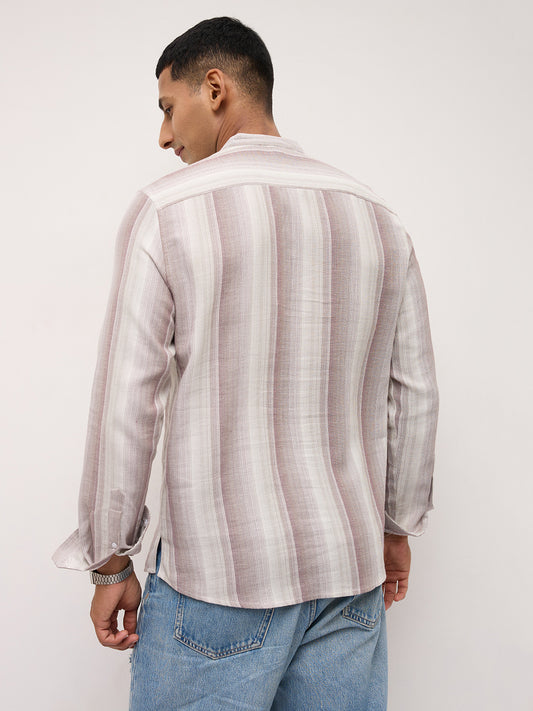 Maroon Multi-tone Terrain Kurta