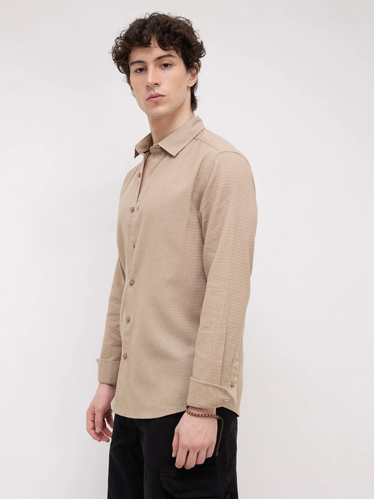 Sandscape Micro Waffle Textured Shirt