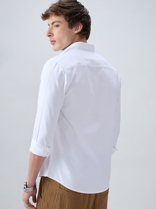Luxe Snow White Oxford Shirt