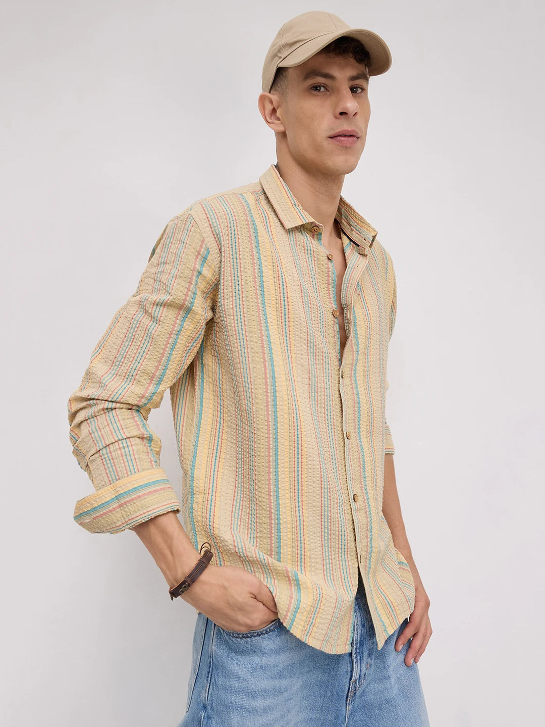 Pastel Trails Seersucker Shirt