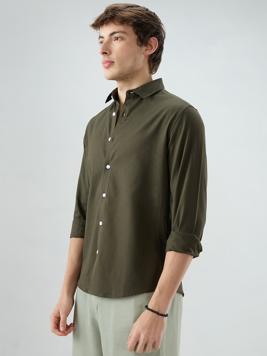 Solid Olive Everyday Shirt
