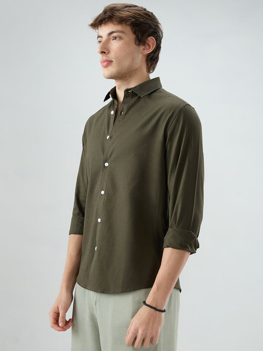 Solid Olive Everyday Shirt